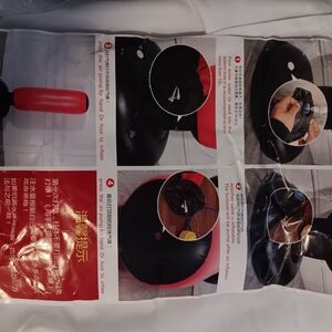 Inflatable Black and Red Pump